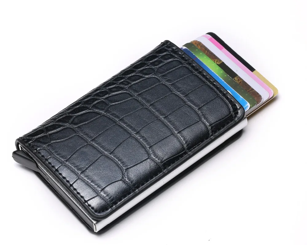 BISI GORO кожаный унисекс безопасный кошелек кожаный женский бумажник на подарок Противоугонный Мужской винтажный держатель для кредитных