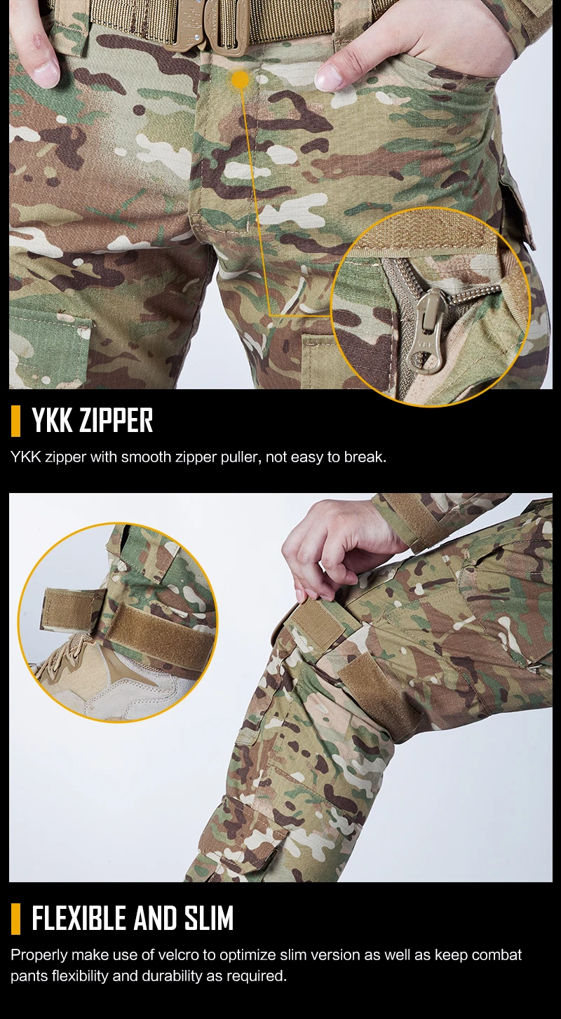 IDOGEAR Gen2 армейские штаны W/наколенники BDU Airsoft Тактические Брюки Мультикам для охоты 3206