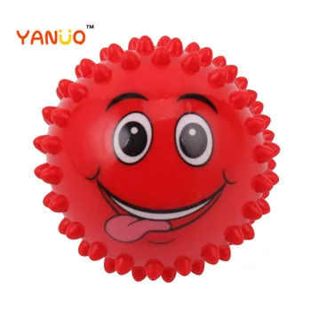 

3pcs/set 2.5 Inch Smiley Soft Speak Massage Ball Child Tactile Sensory Training Ball Baby Bath Toys
