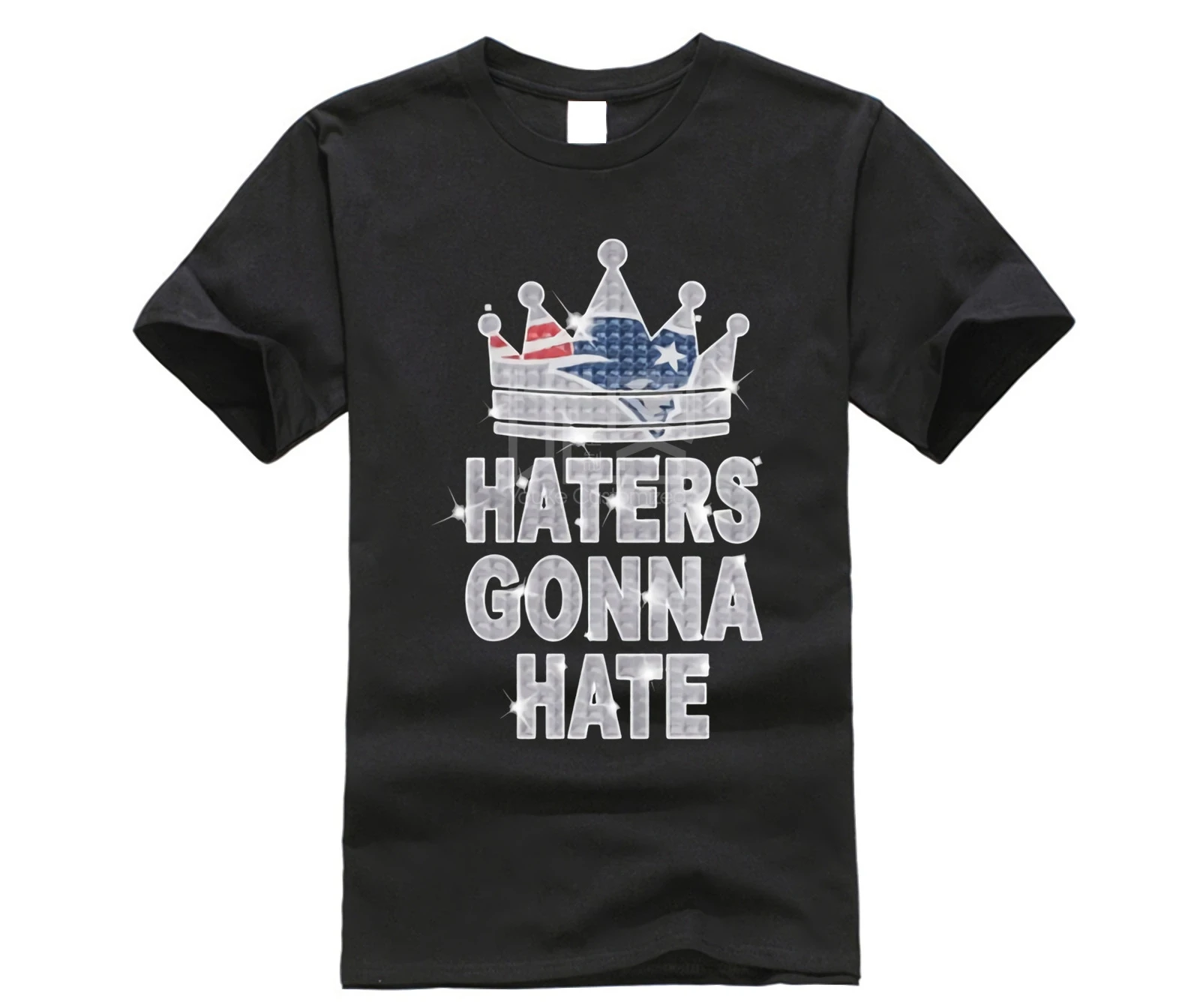 

brand men shirt Glitter New England Patriots haters gonna hate shirt