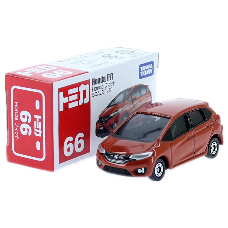 

TAKARA TOMY Tomica 1:61 Honda Fit Orange #66 Die-cast Model Car Toy Car boys toys