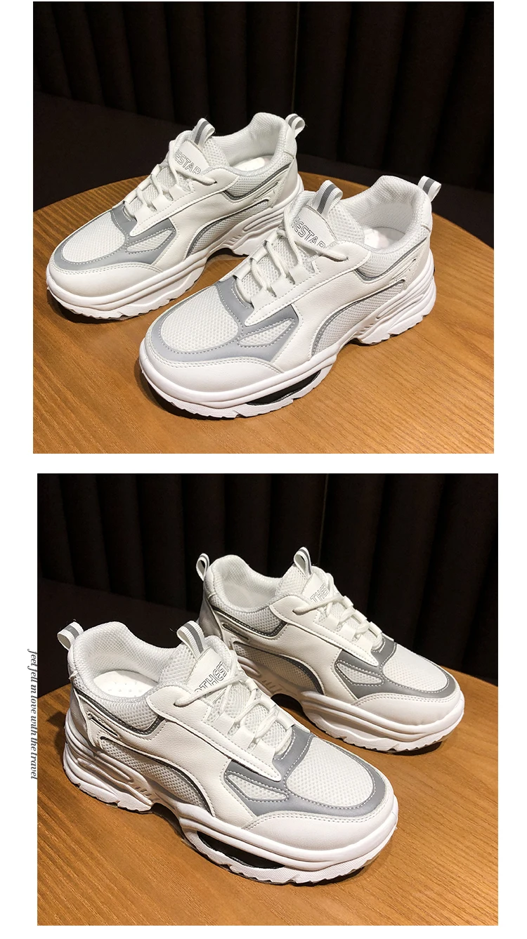 Size36-42; Новинка года; модная женская обувь; сезон весна-осень; женская повседневная обувь; женские спортивные кроссовки на высокой платформе; Цвет черный, белый