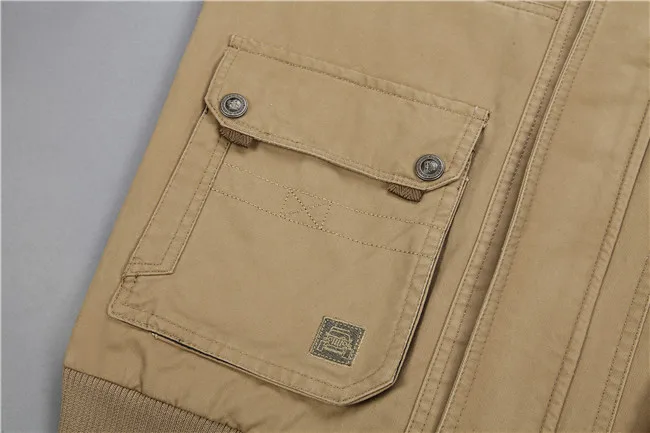 Outdoor Casual Multi-pockets Men Spring And Autumn New Style Waistcoat Pure Cotton Vest Male Vest 1606