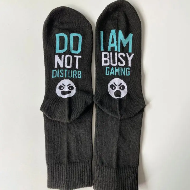 Новинка; хлопковые носки унисекс с принтом «I Am Busy Gaming Angry Face»; чулочно-носочные изделия; подарки; C6UD