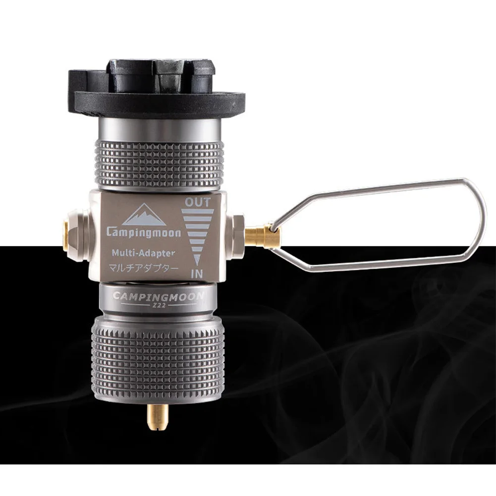Canister Shifter Camping Stove Tank Tool Gas Refill Adapter Flat Outdoors Metal Converter Burners Cylinder Portable Accessories