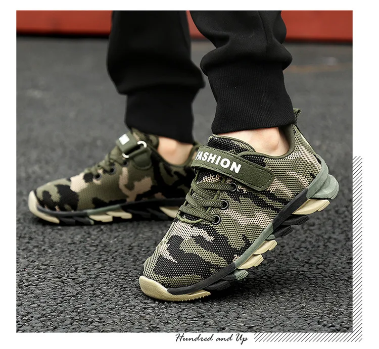 Children Shoes Camouflage Chaussure Enfants Sport Kids Sneakers Boys Shoes Breathable Non-slip Wear-resisting Running Shoes