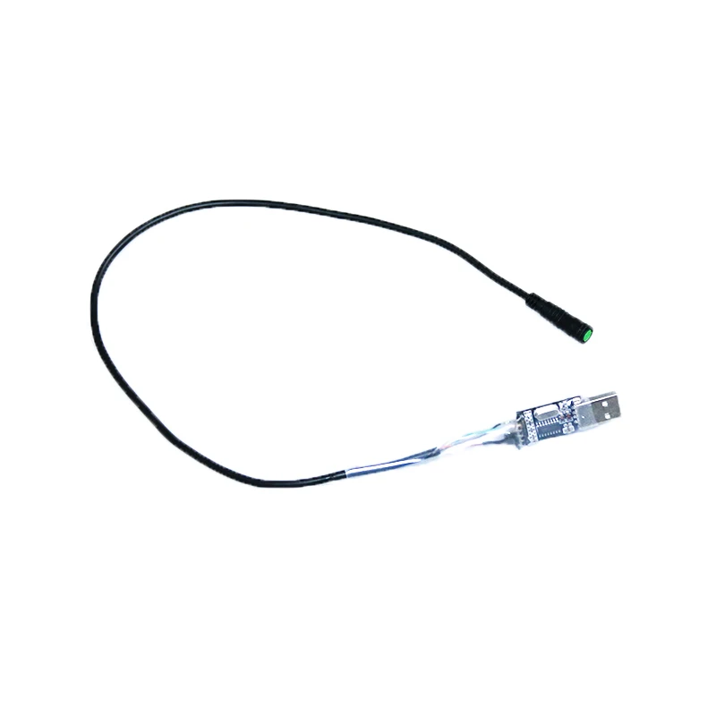 USB Cable Аксессуары для электровелосипеда Bafang BBS02 BBSHD, электрический датчик тормоза, Кабель для программирования, 6 в, фара, 59 см, датчик передач, запчасти для электровелосипеда - Цвет: USB Cable
