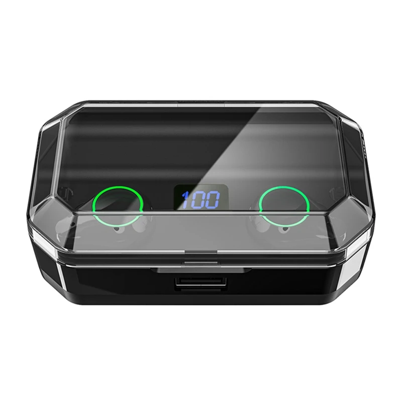 Bluetooth 5,0 наушники 9D стерео беспроводные наушники для T9 TWS IPX7 водонепроницаемый 7000 мАч светодиодный умный внешний аккумулятор держатель для телефона