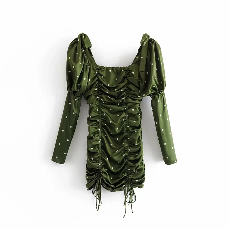 Модный блогер английский винтажный буф рукав Плиссированные Вечерние Платья de fiesta de noche vestidos сексуальное мини платье для женщин