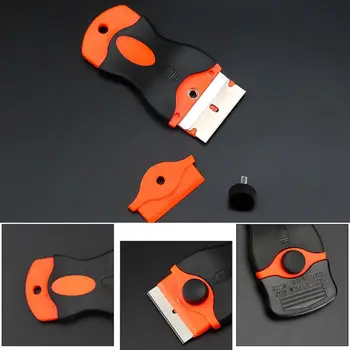 

Plastic Handle Razor Scraper Ceramic Glass Oven Window Tinting Tool 1.57" Blade