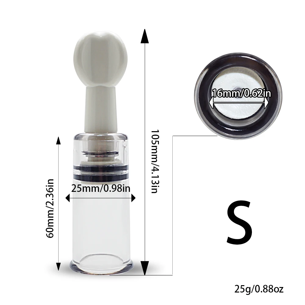 3 Size Breast Nipple Sucker Clitoris Massager Nipple Clamps Pump Breast Enlarger Vibrating Sex Adult Game Erotic Toy For Women   (10)