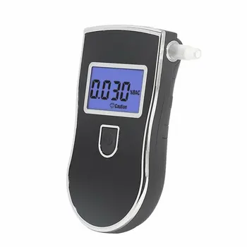 

Breathalyzer Detector At818 Portable Professional Alcohol Testers Police Lcd Display Digital Breath Quick Response
