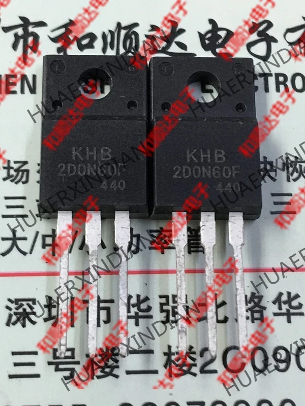 10 шт./лот и KHB2D0N60F KHB TO-220F