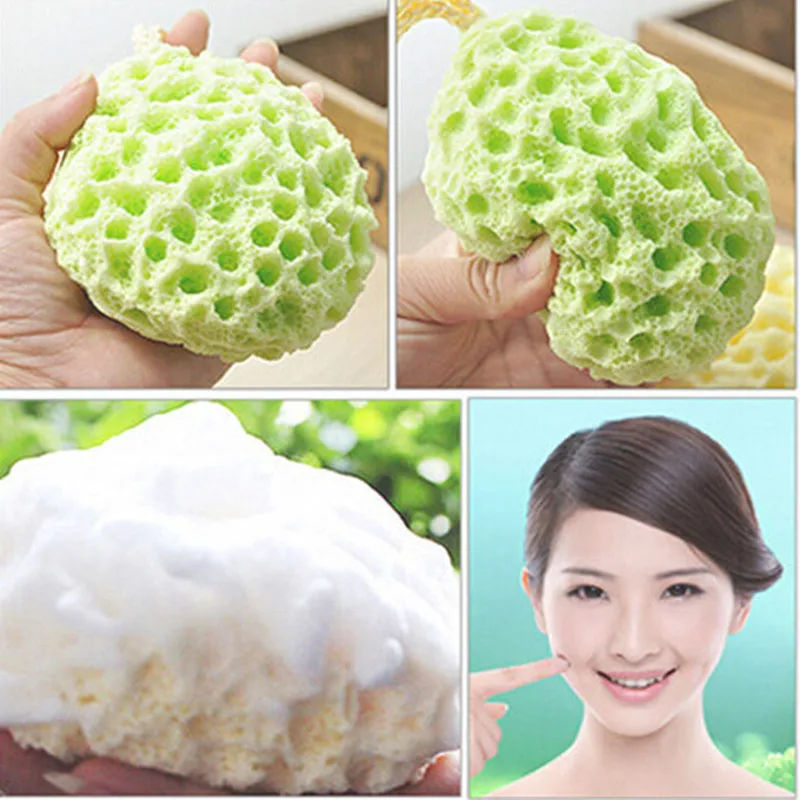 1Pcs Facial Cleansing Sponge Face Wash Exfoliating Makeup Remover Body Bath Shower Washing Sponges Puff Cotton Soft Tools