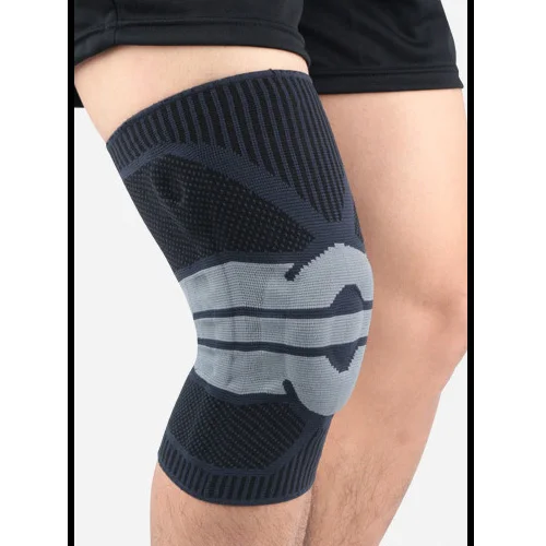 Brace Kneepads Silicone Padded 3D Weaving Knitted Knee Sleeves Pad Brace Supports Basketball Hiking Knee Protectors - Цвет: A-E