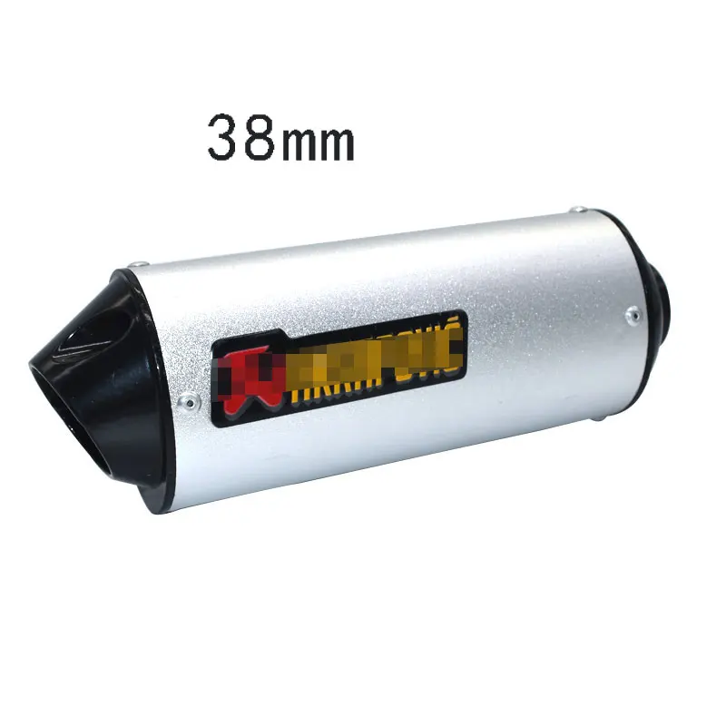 28 мм 32 мм 38 мм 51 мм выхлопная труба для мотоцикла 125cc 150cc 160cc Dirt Pit Bike ATV для Honda Для Yamaha для Kawasaki - Цвет: silver38mm
