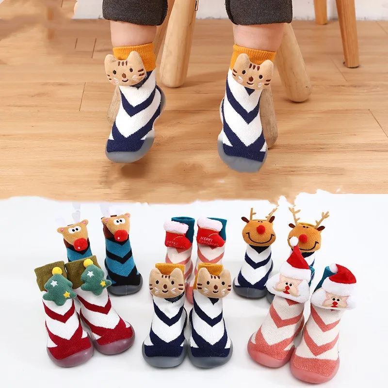 Baby Gril Boy Shoes Non-slip Floor Socks Baby Toddler Sock Soft Rubber Shoes Sole New Baby Girl Shoes