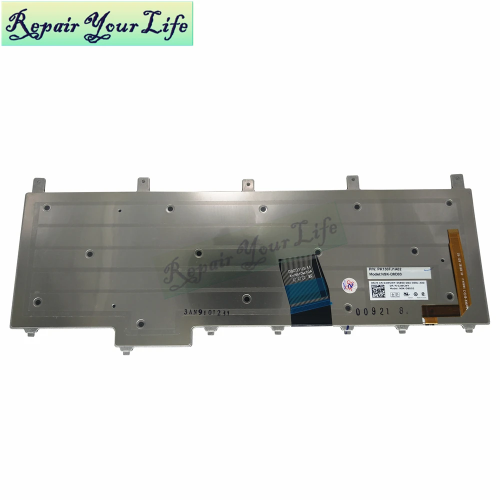 Новая клавиатура для DELL Alienware M17X R1 R2 R4 R5 M18X R1 R2 TI Таиланд NSK-D8D03 CN-02WCWY-65890 черный КБ зеленые клавиши подсветка