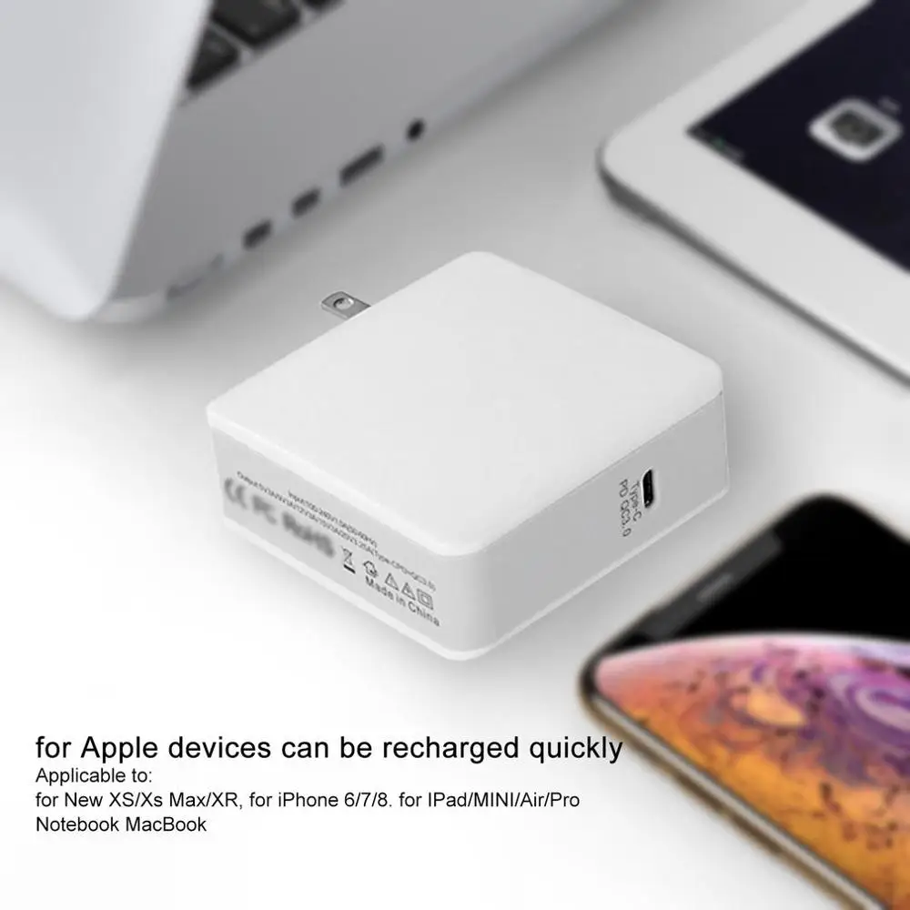 65 Вт PD зарядное устройство QC3.0 Быстрая зарядка PD+ QC3.0 быстрое зарядное устройство Высокое качество type-c быстрое зарядное устройство для Apple Tablet Phone