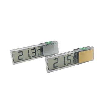 

6 pcs Aquarium Thermometer Multi-Functional LCD 3D Digital Electronic Temperature Measurement Gauge Sticke Fish Tank Temp Meter