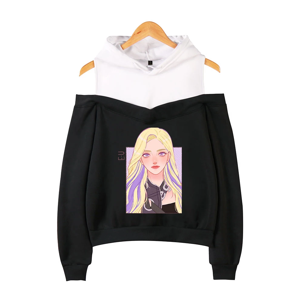Everglow Kpop Печатный уличная печать с открытыми плечами толстовки Толстовка Женская Повседневная крутой пуловер женские толстовки Толстовка