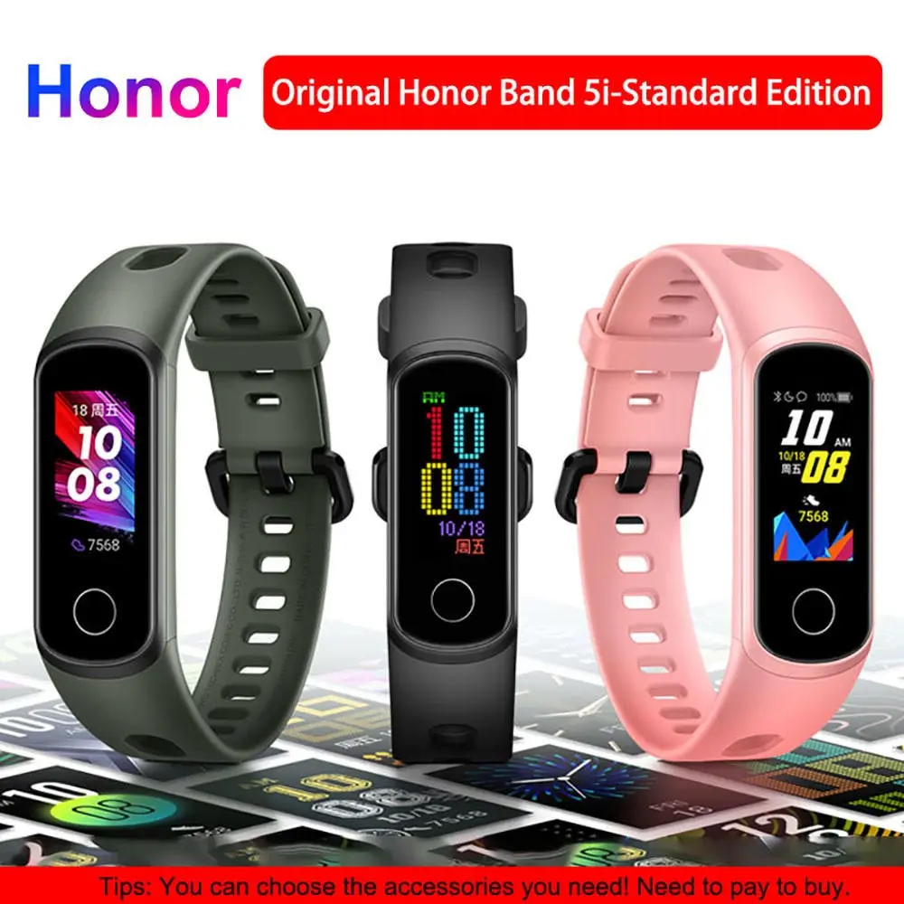 Оригинальный Смарт-браслет Honor Band 5i фитнес-трекер с кислородом для крови