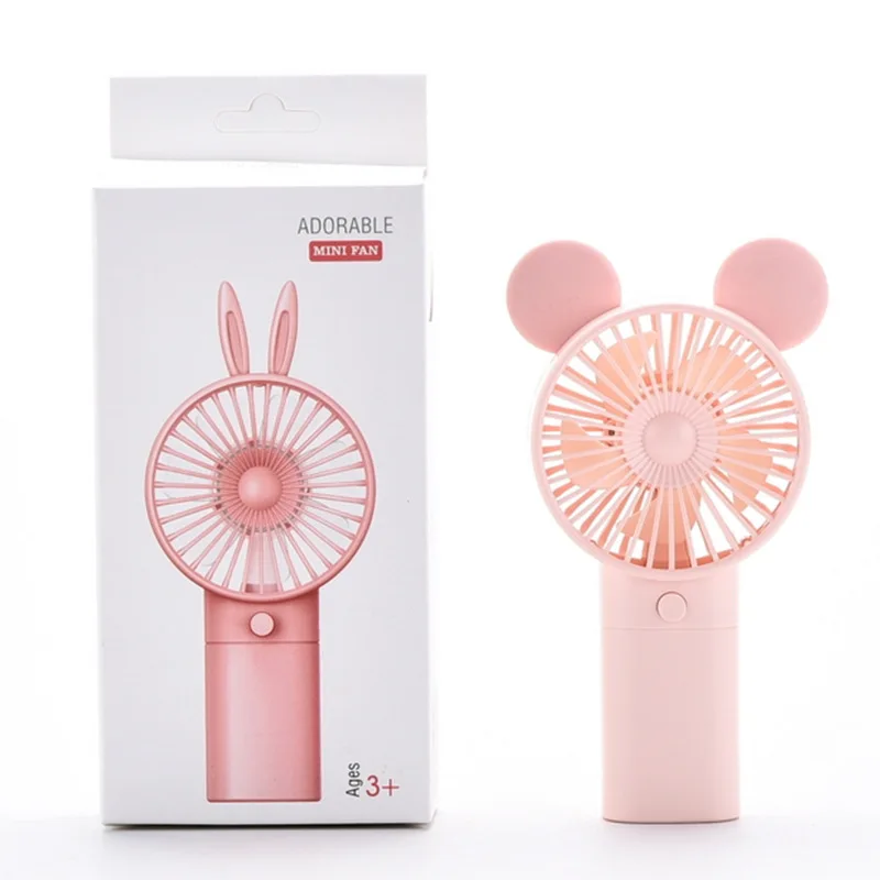 

Portable Mini Rechargeable Small Fan Students Hand-Held Cartoon Rechargeable Small Fan Cute Small Electric Fan