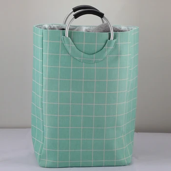 

Canvas + EVA Smock Pocket Storage Storage Debris Box Box Folding New Home Hamper Basket