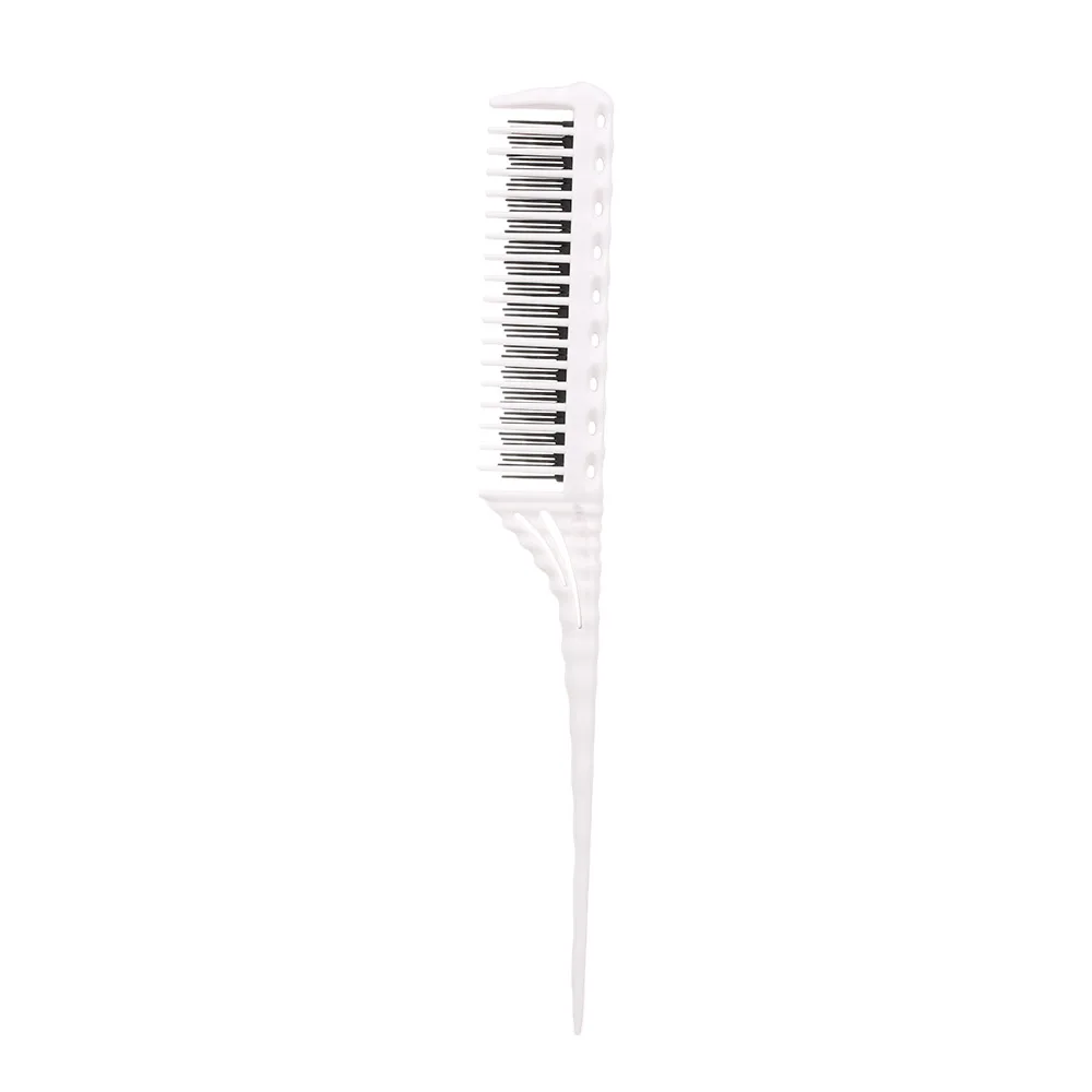 3-Row Teeth Teasing Comb Detangling Brush Rat Tail Comb Adding Volume Back Coming Hairdressing Combs