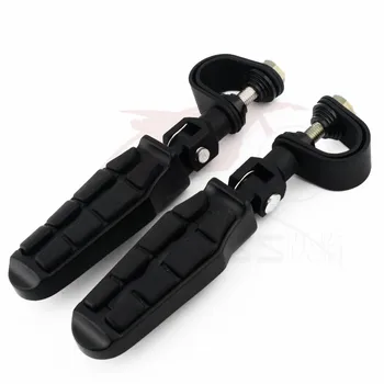 

1 Pair Motorcycle Highway Foot Pegs Clamp Engine Guards Crash Bar Footrest W/mount Clamp For Harley Honda Suzuki Sportster Dyna