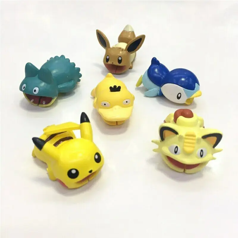 Кабель передачи данных Pokemon Go с Пикачу, защита от укусов, защита от разрывов, usb-зарядка