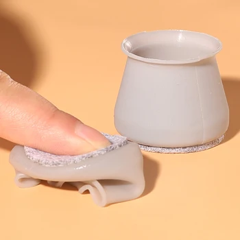 

24pcs Caps Chair Scratch-proof Anti Slip Silicone Cover Wear-resistant Table Furniture Leg Floor Protector Quietly Home Elastic