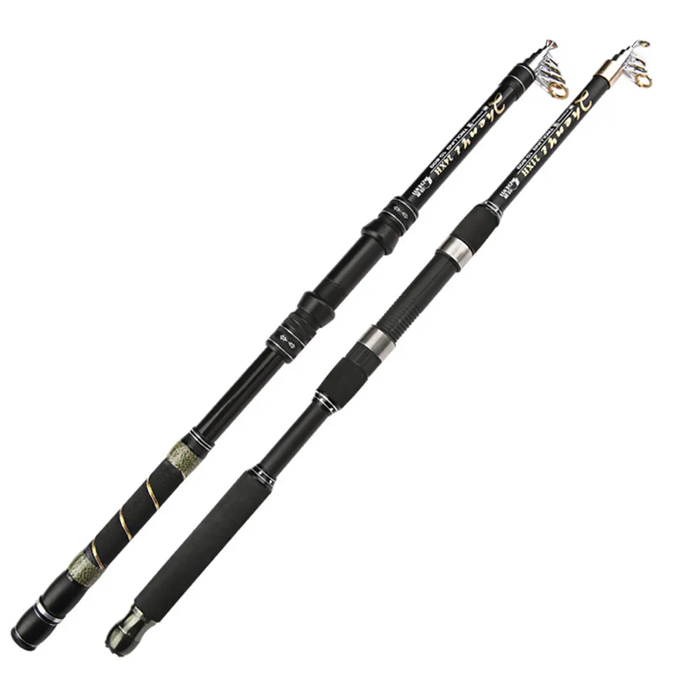 Online Nuevo pescar hilado 2,1 M 3,6 M Olta Vara De Pesca Super duro Material FRP ajustable fácil llevar equipo de pesca