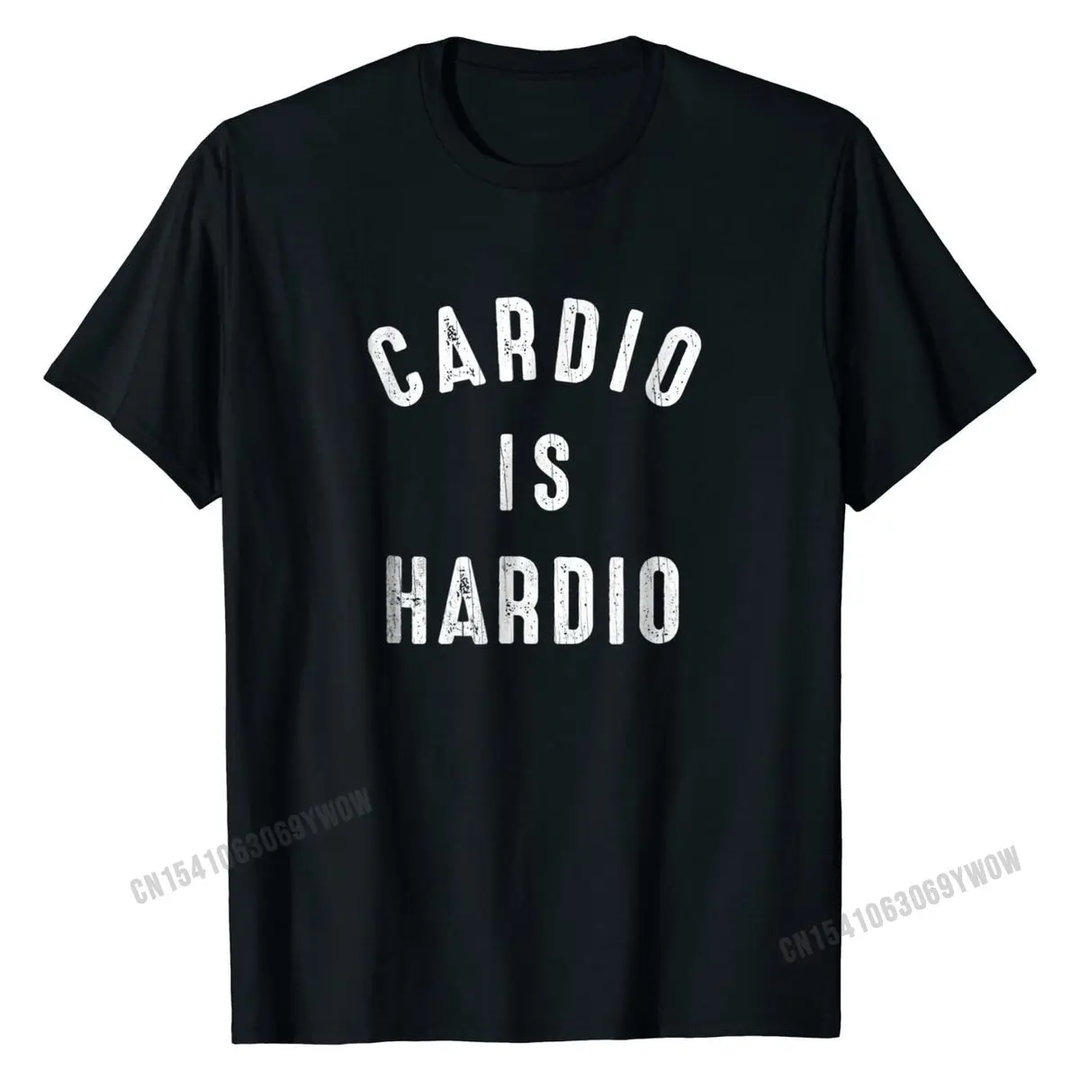 

Funny Exercise Quote T-Shirt Cardio Is Hardio Jogging Tee T Shirts T Shirt Funky Cotton Printing Summer Men