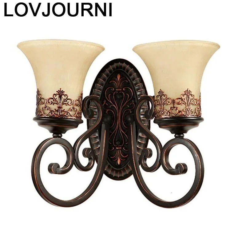 

Parede Wandlampen Vanity Loft Decor Mirror Lamp Sconce Aplique Luz Pared Bedroom Wandlamp Applique Murale Luminaire Wall Light