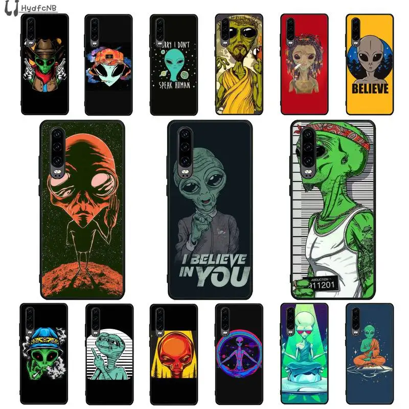 Trippy Tie Dye Peace Alien чехол для телефона huawei P9 10 lite P20 pro P30 Psmart mate 20 | Мобильные телефоны и