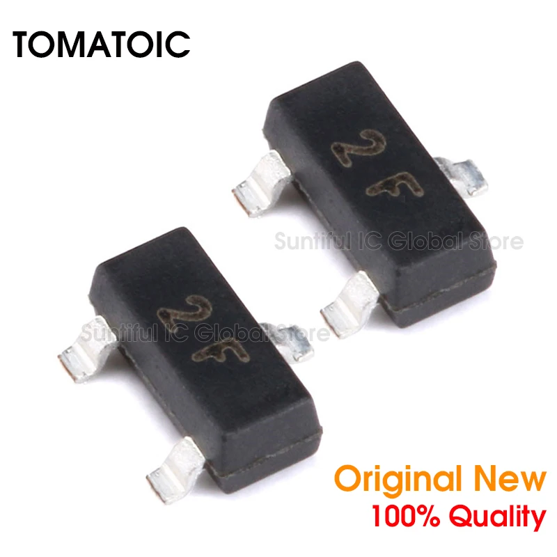 20PCS MMBT2907A SOT23 2F SOT-23 PNP SMD Transistor -60V / 0.6A | Электроника