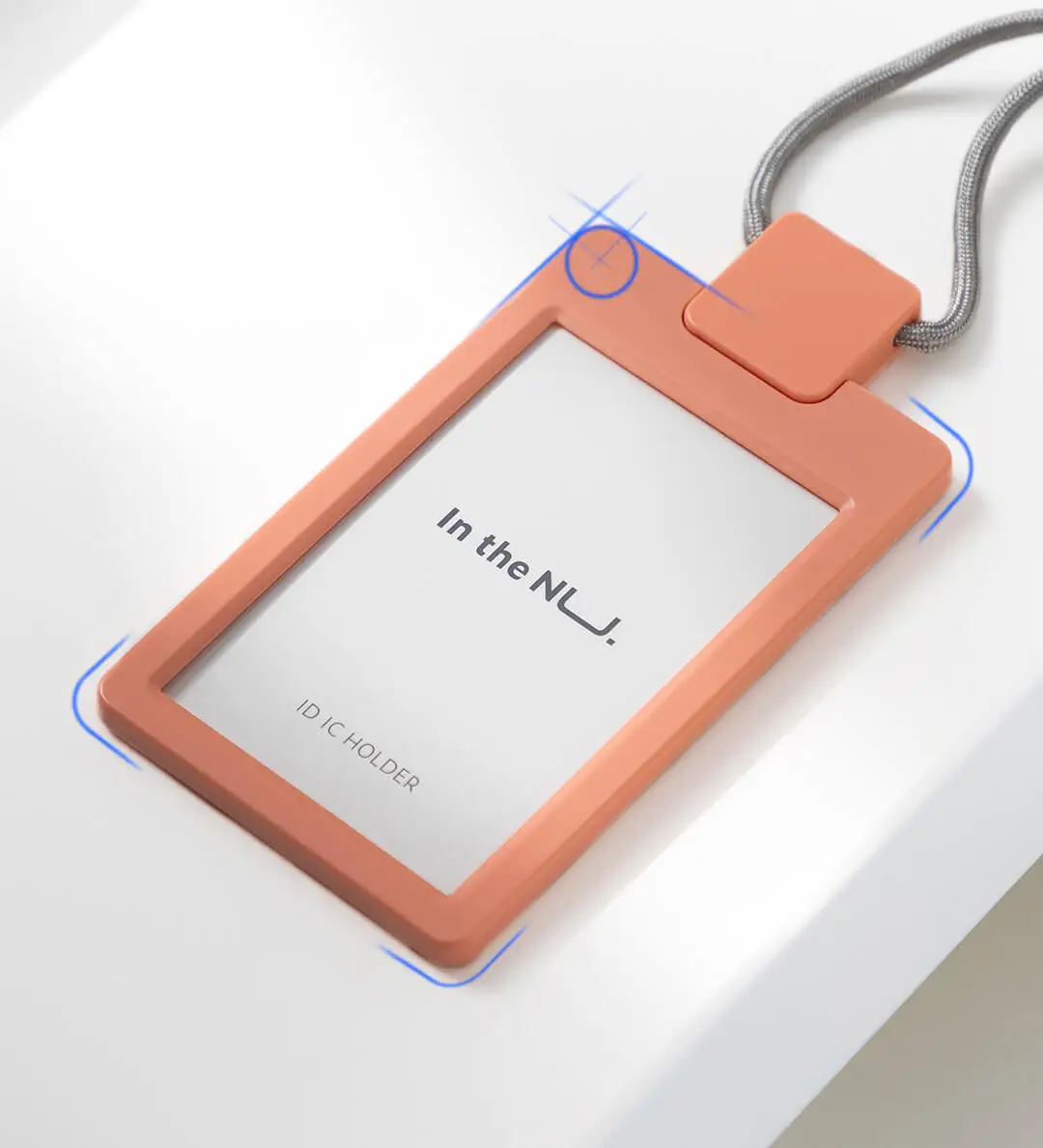 Xiaomi MUSIGN чехол для ID карты Гладкий минималистский закругленный край прессованная Скоба нейлон Lanyar для умного дома - Цвет: Красный