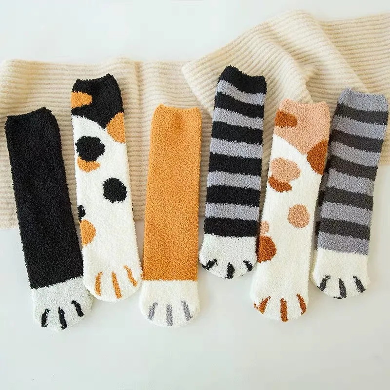 

fuzzy socks striped cute fall winter warm woman calcetines skarpetki kawaii kobieta skarpety meias mulher fluffy sock cashmere