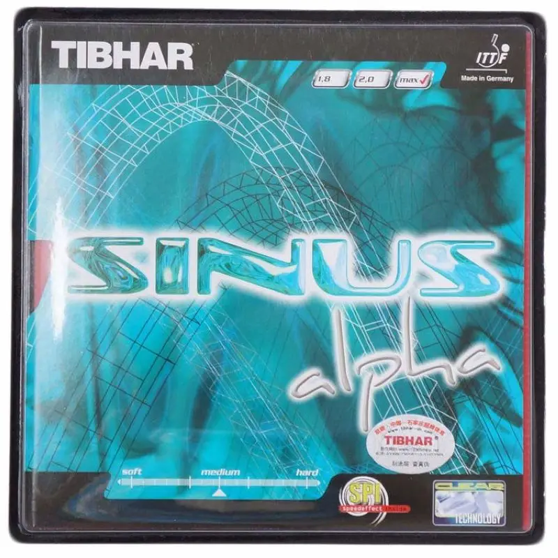Новинка оригинальная резинка Tibhar Sinus Alpha Pimples с губкой для настольного тенниса