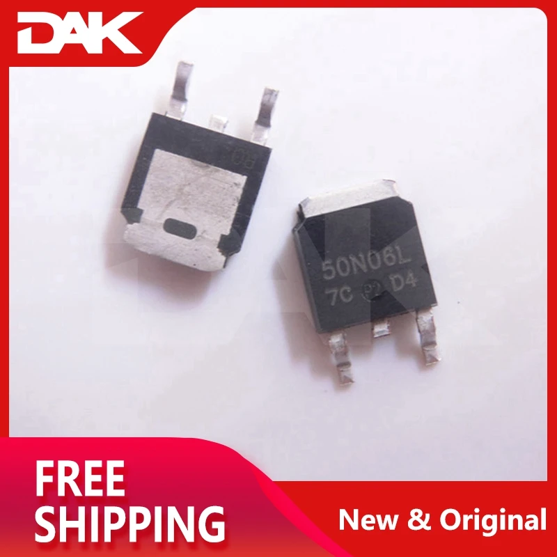 5 шт. UTC50N06L-TN3-R 50A, 60V радиатора плоскостной транзистор N-Channel Мощность MOSFET IC-CHIP TP-252