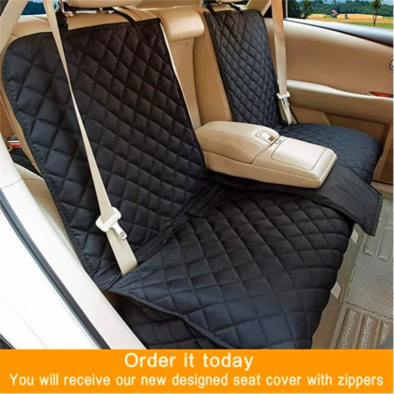 Dog Car Back Seat Cover Car Mat Pet Dog Carrier Cars Rear Waterproof Seat Mat Cushion Protector Mat Non-slip Folding