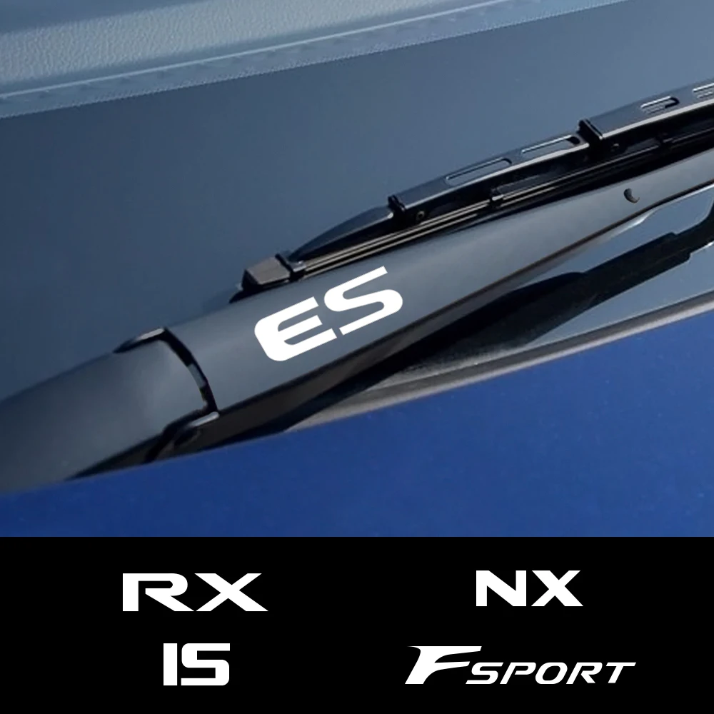 

4PCS Car Decals Window Wiper Stickers For Lexus RX 300 330 IS 250 300 GX 400 460 UX 200 NX LX LS GS ES CT200h Fsport Accessories