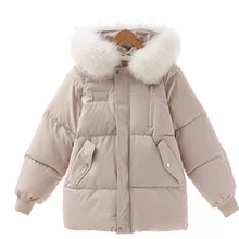 Повседневный короткий легкий пуховик, Женское зимнее теплое пальто, женские куртки, ультра Модный хлопковый женский пуховик с капюшоном