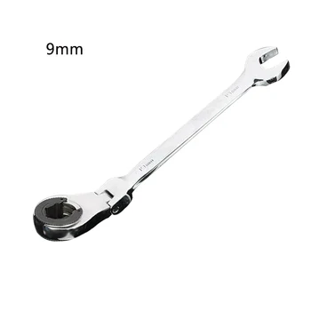 

Repair Tool Tubing Mirror Polishing Heavy Duty Ratchet Wrench Adjustable Socket With Flexible Head Handheld Reversible Spanner