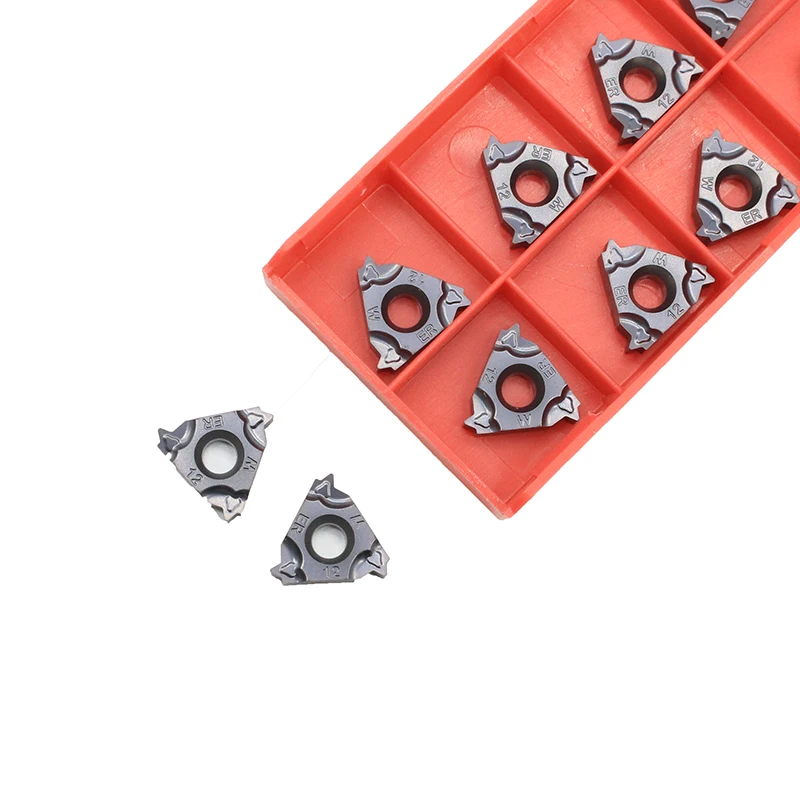 10 шт. 16ERM 12 Вт IC908 вставки карбида бампер плиты высокое, которая работает с различными графическими программами, обладает лезвие с резьбой токарный резец инструмент токарные инструменты