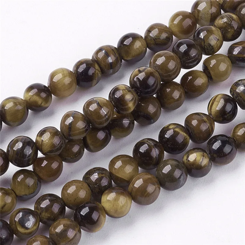 

10 Strands 4 6 8 10 12 14mm Natural Tiger Eye Round Stone Bead Strands for Jewelry Making DIY Bracelet Necklace Accessories
