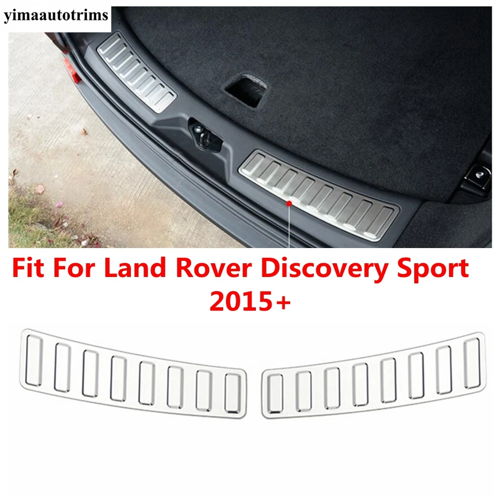 

Rear Trunk Tail Gate Bumper Door Sill Scuff Plate Protection Cover Trim Accessories For Land Rover Discovery Sport 2015 - 2021