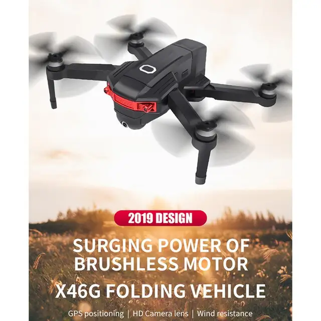 $187.49  X64 GPS Drone With FPV 1600/4K HD Camera Brushless Quadcopter 25 minutes Flight Time Foldable Profe