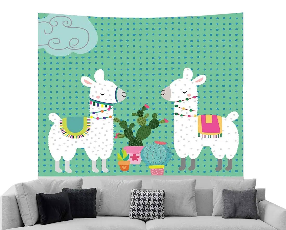 

Cactus Decor Tapestry Bedroom Wall Hangings Decorations Blanket